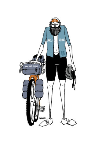 UNCLE RINNE フレーム付きアートプリント -- My journey continues