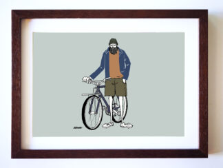 UNCLE RINNE フレーム付きアートプリント -- Old mtb style