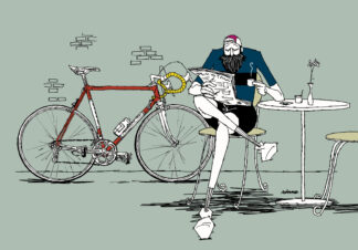 UNCLE RINNE フレーム付きアートプリント -- One Elegant Morning