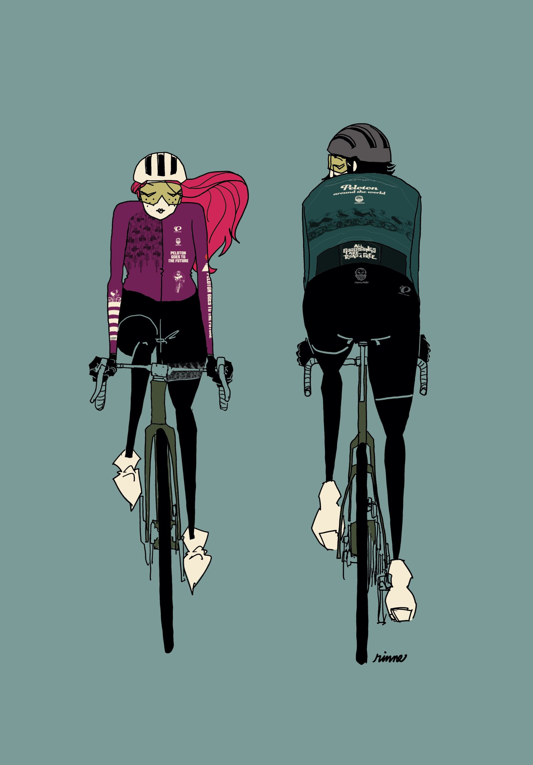 UNCLE RINNE フレーム付きアートプリント -- PI Peloton aw UNCLE RINNE sara