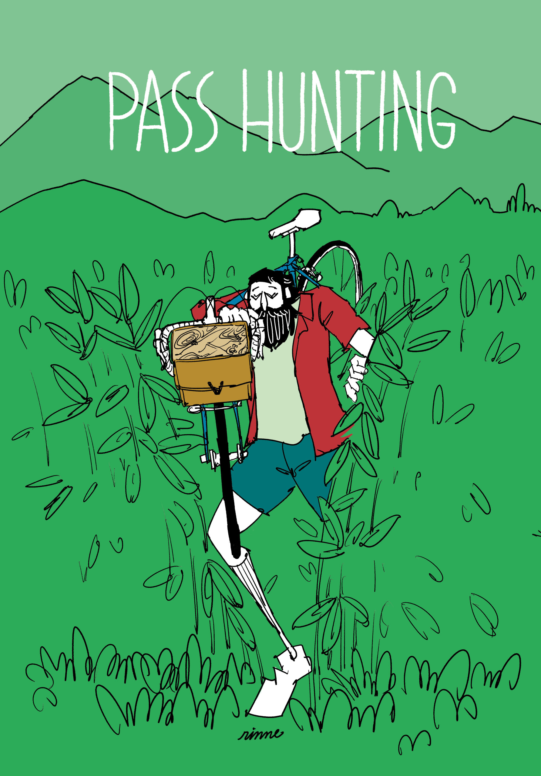 rinne　フレーム付きアートプリント --  Pass Hunting