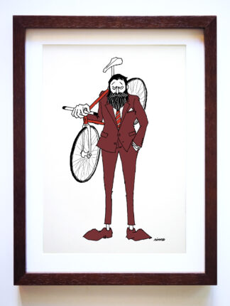 UNCLE RINNE フレーム付きアートプリント -- Pist man