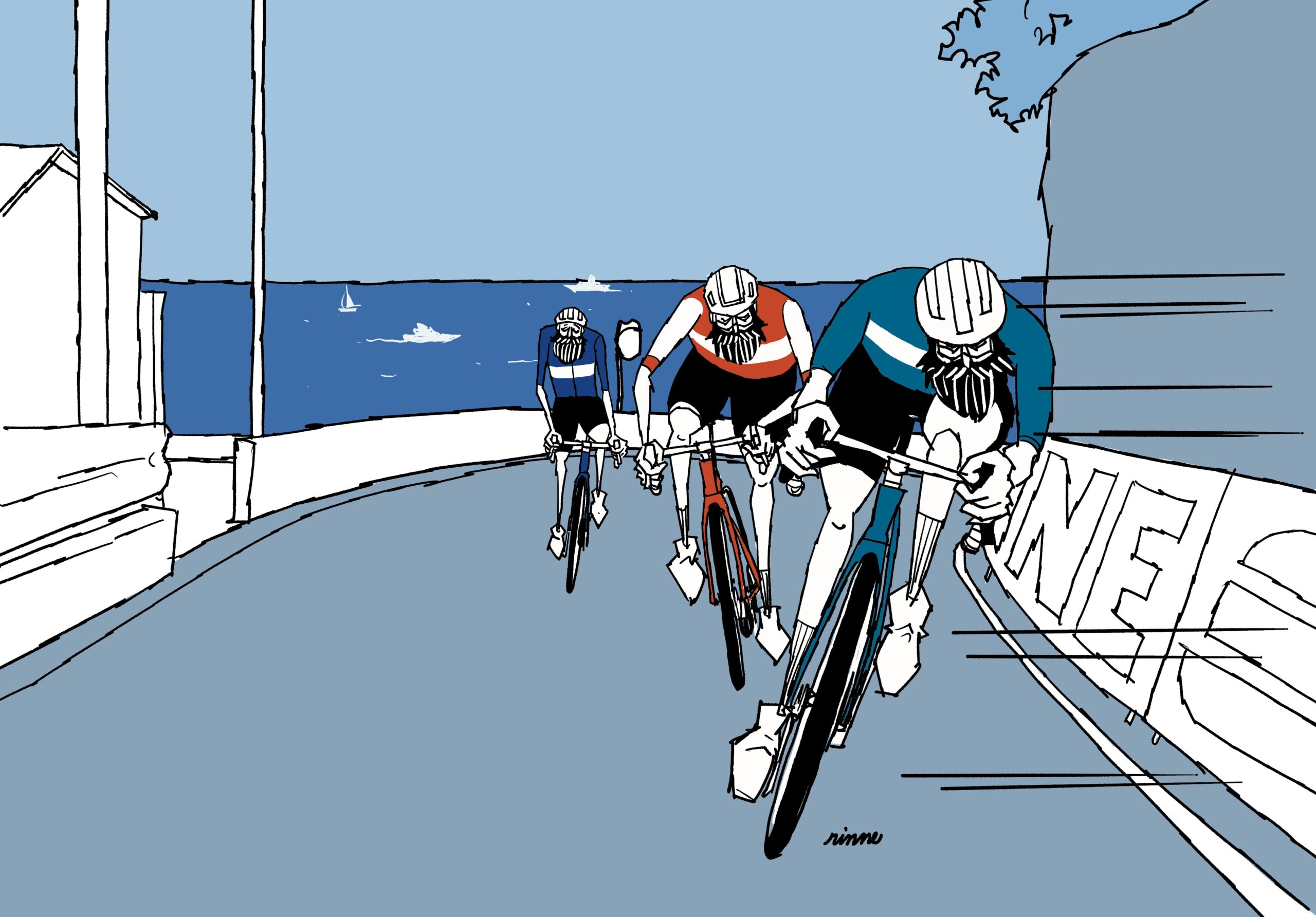 UNCLE RINNE フレーム付きアートプリント -- Poggio di San Remo