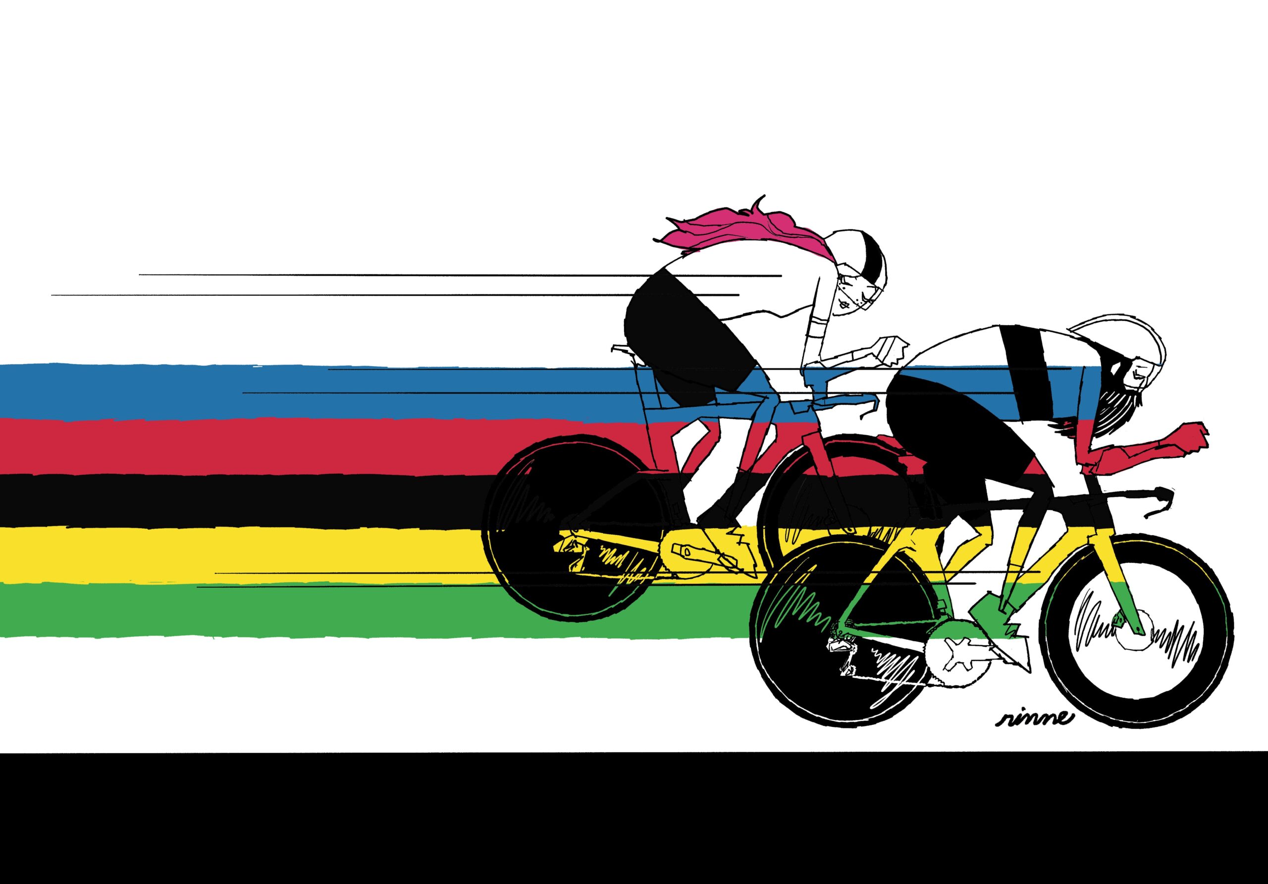 UNCLE RINNE フレーム付きアートプリント -- Rainbow Gale