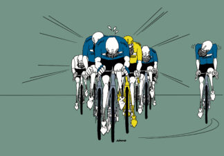 UNCLE RINNE フレーム付きアートプリント -- Readout domestique servants