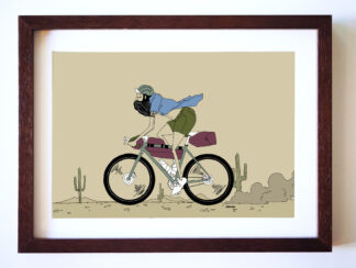 UNCLE RINNE フレーム付きアートプリント -- Ride on the wild side