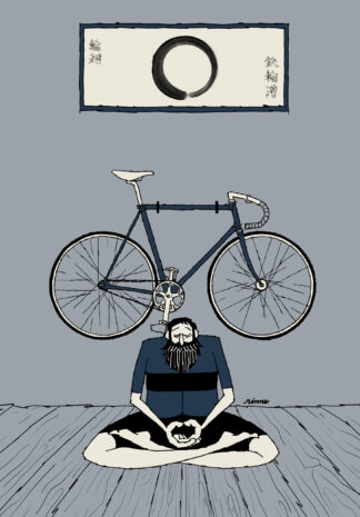 UNCLE RINNE フレーム付きアートプリント -- UNCLE RINNE zazen enso