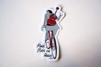 UNCLE RINNE sticker -- Rock Ride And Peace2