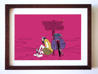 UNCLE RINNE フレーム付きアートプリント -- See the wider world look inside myself