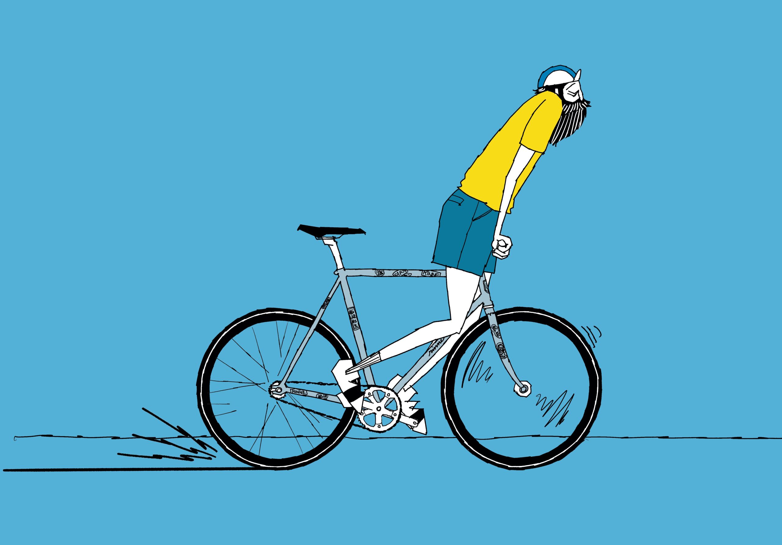 UNCLE RINNE フレーム付きアートプリント -- Skid