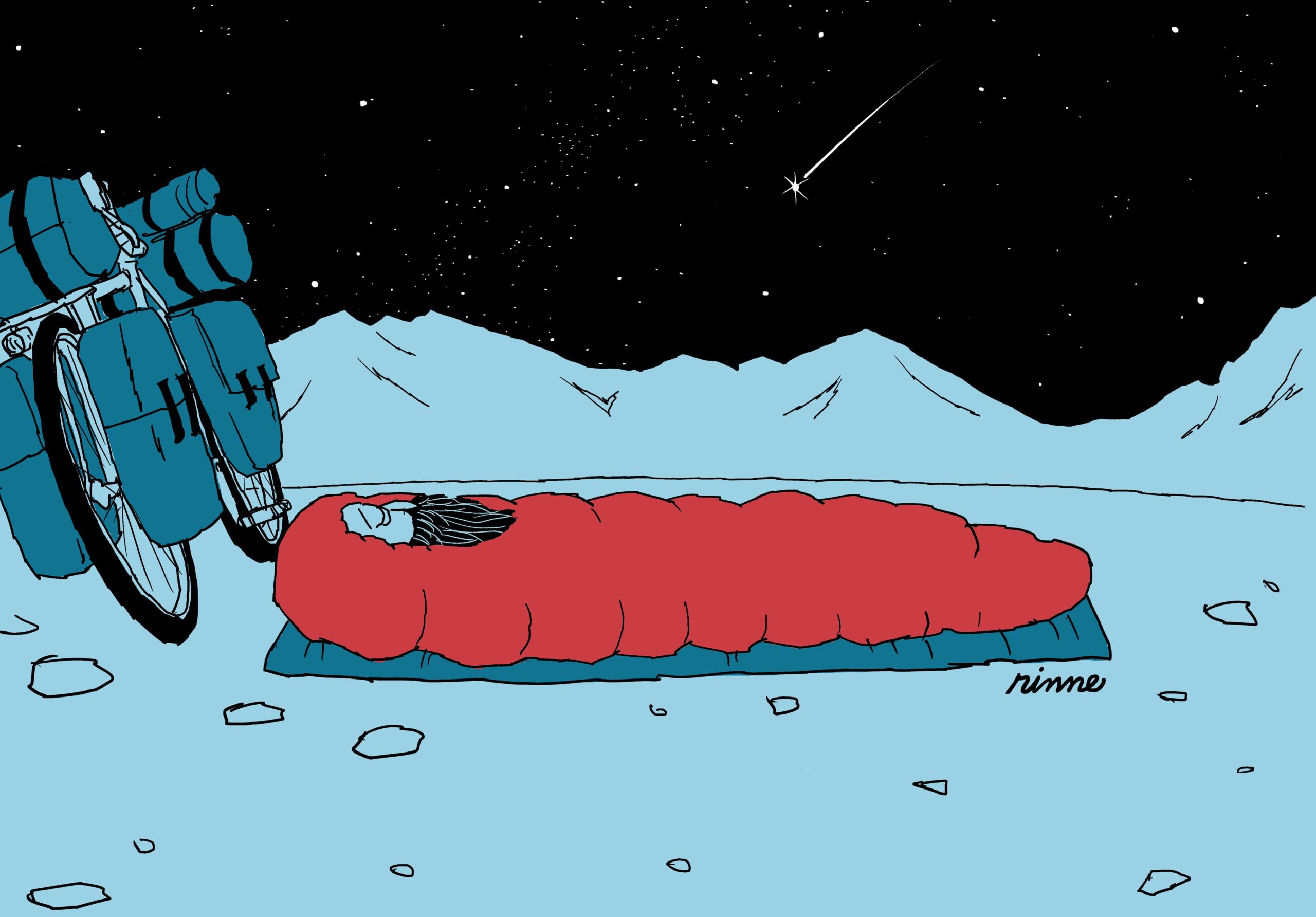 UNCLE RINNE フレーム付きアートプリント -- Sleeping On The Earth