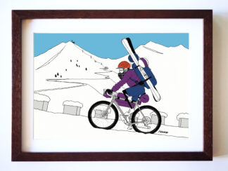 UNCLE RINNE フレーム付きアートプリント -- Snow wonderland