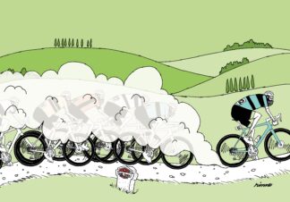 UNCLE RINNE フレーム付きアートプリント -- Strade Bianche