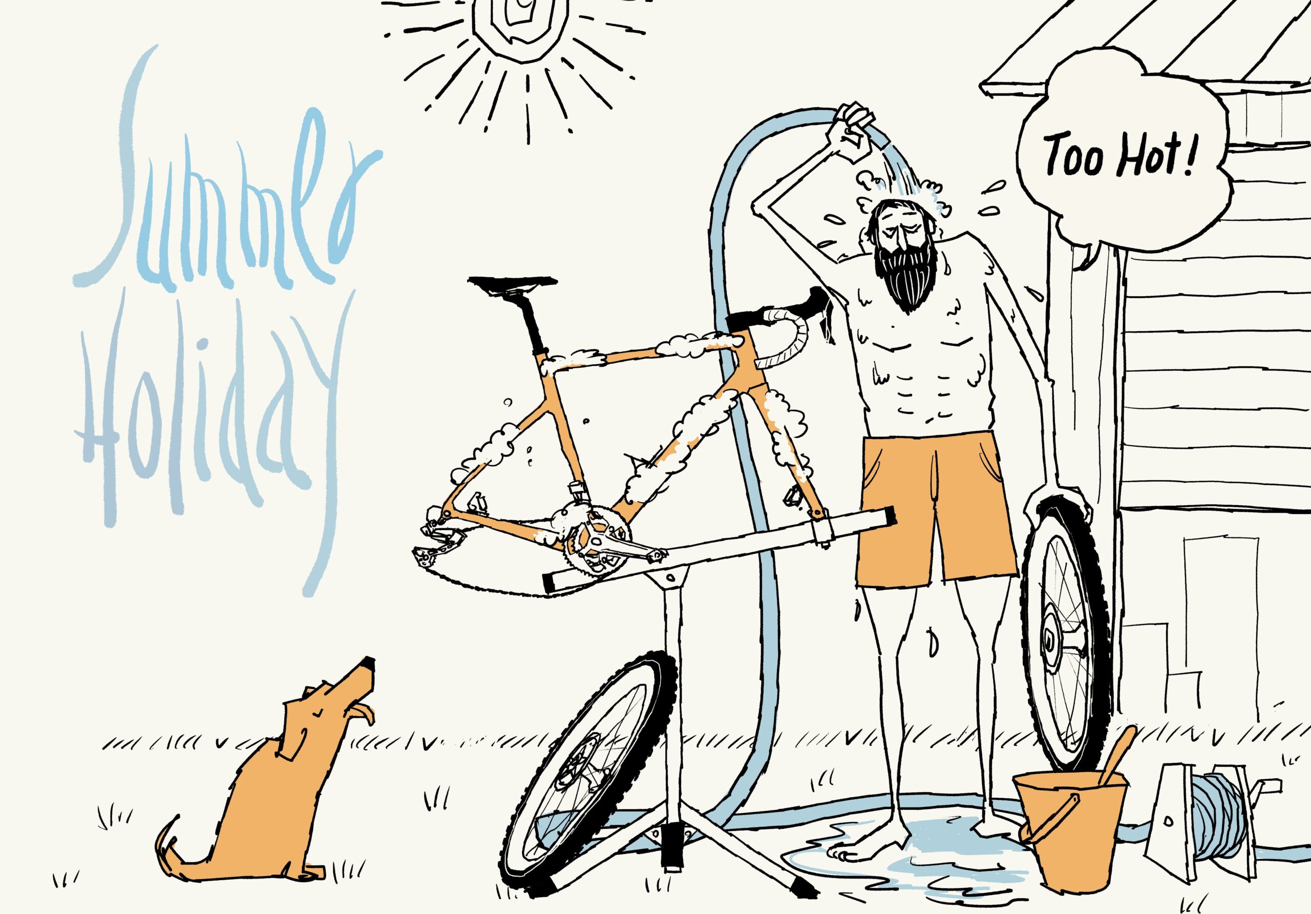 UNCLE RINNE フレーム付きアートプリント -- Summer Holiday