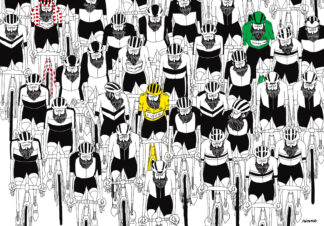 UNCLE RINNE フレーム付きアートプリント -- TDF peloton