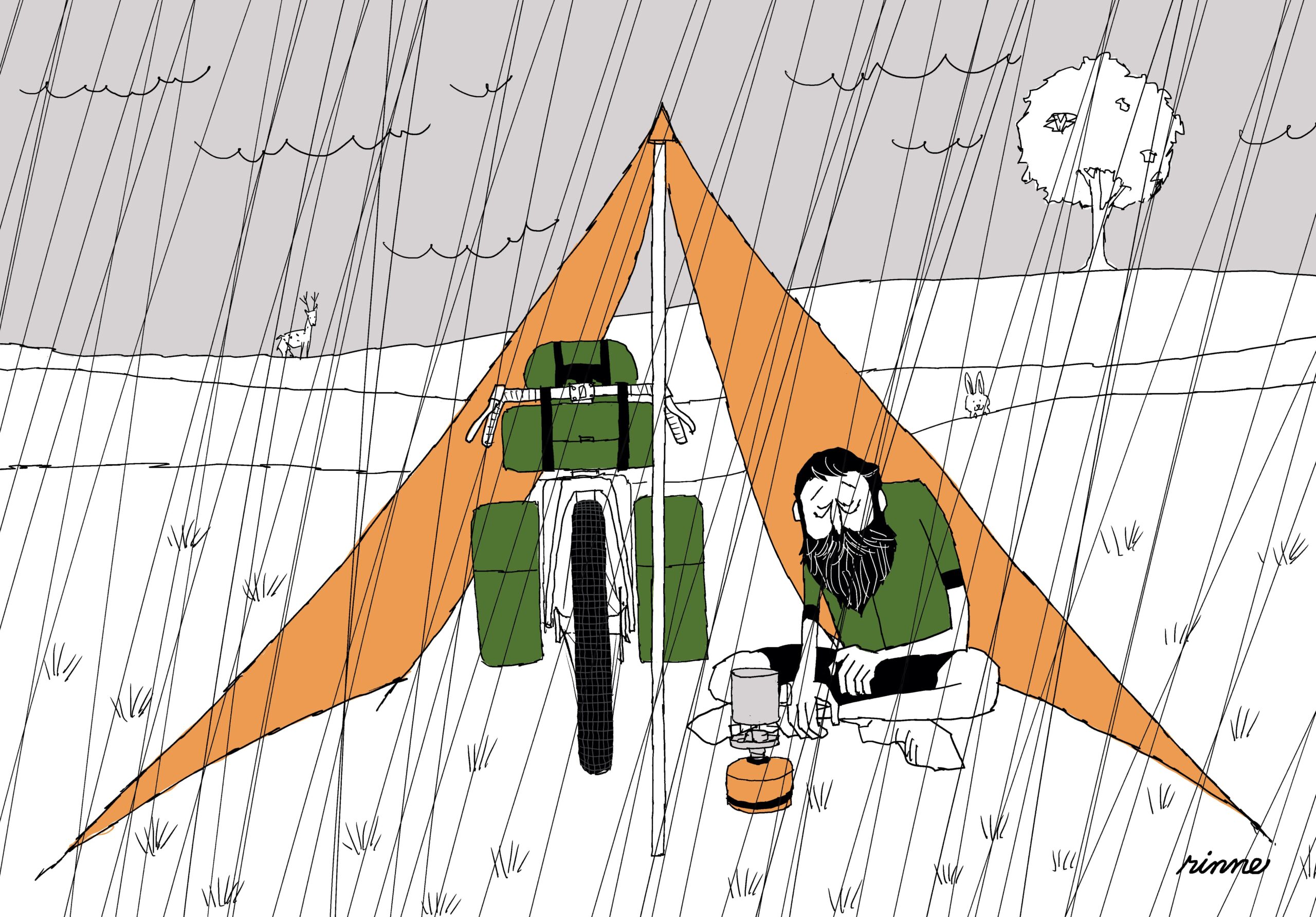 UNCLE RINNE フレーム付きアートプリント -- The nature