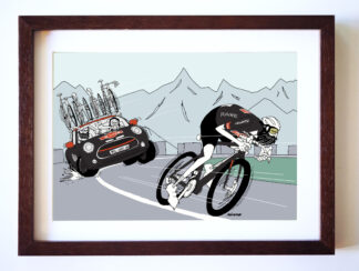 UNCLE RINNE フレーム付きアートプリント -- Tough Team Car