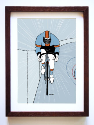 UNCLE RINNE フレーム付きアートプリント -- Track racer