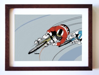 UNCLE RINNE フレーム付きアートプリント -- Track sprint