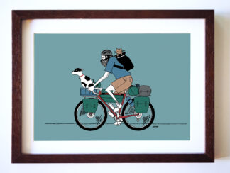 UNCLE RINNE フレーム付きアートプリント -- Travel is better with a partner dc