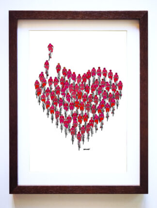 UNCLE RINNE フレーム付きアートプリント -- We love peloton