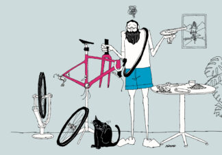 UNCLE RINNE フレーム付きアートプリント -- What you need is a good mechanic