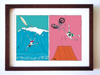 UNCLE RINNE フレーム付きアートプリント -- Wipeout