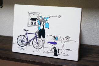 UNCLE RINNE　ハンドペインティング -- Coffee before the ride