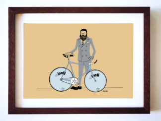 UNCLE RINNE フレーム付きアートプリント -- cinelli lazer