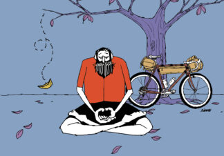 UNCLE RINNE フレーム付きアートプリント -- feel the small autumn