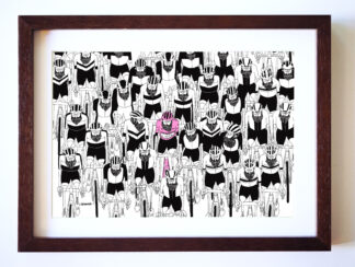 UNCLE RINNE フレーム付きアートプリント -- giro peloton