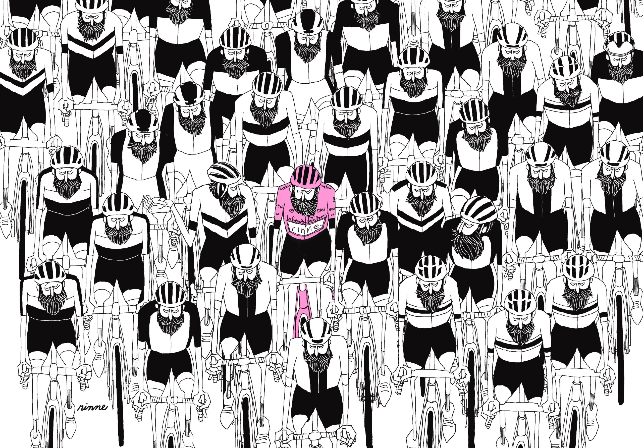 UNCLE RINNE フレーム付きアートプリント -- giro peloton