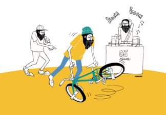 UNCLE RINNE フレーム付きアートプリント -- have a style