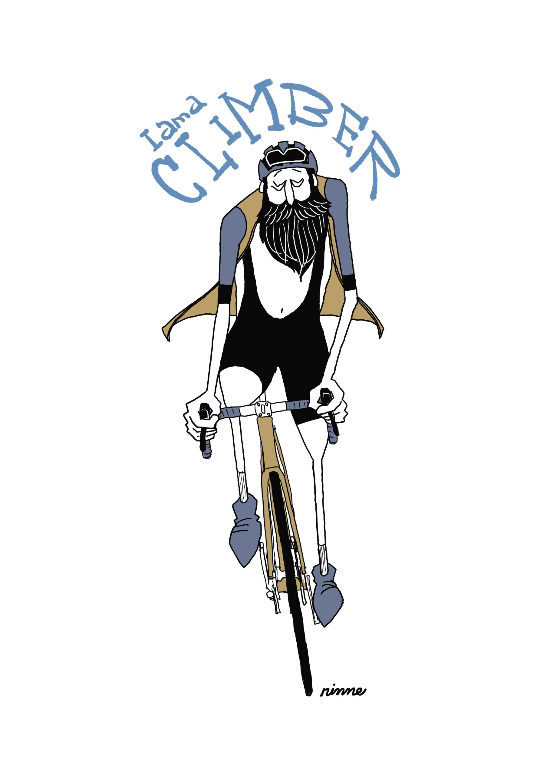 UNCLE RINNE フレーム付きアートプリント -- I am a Climber