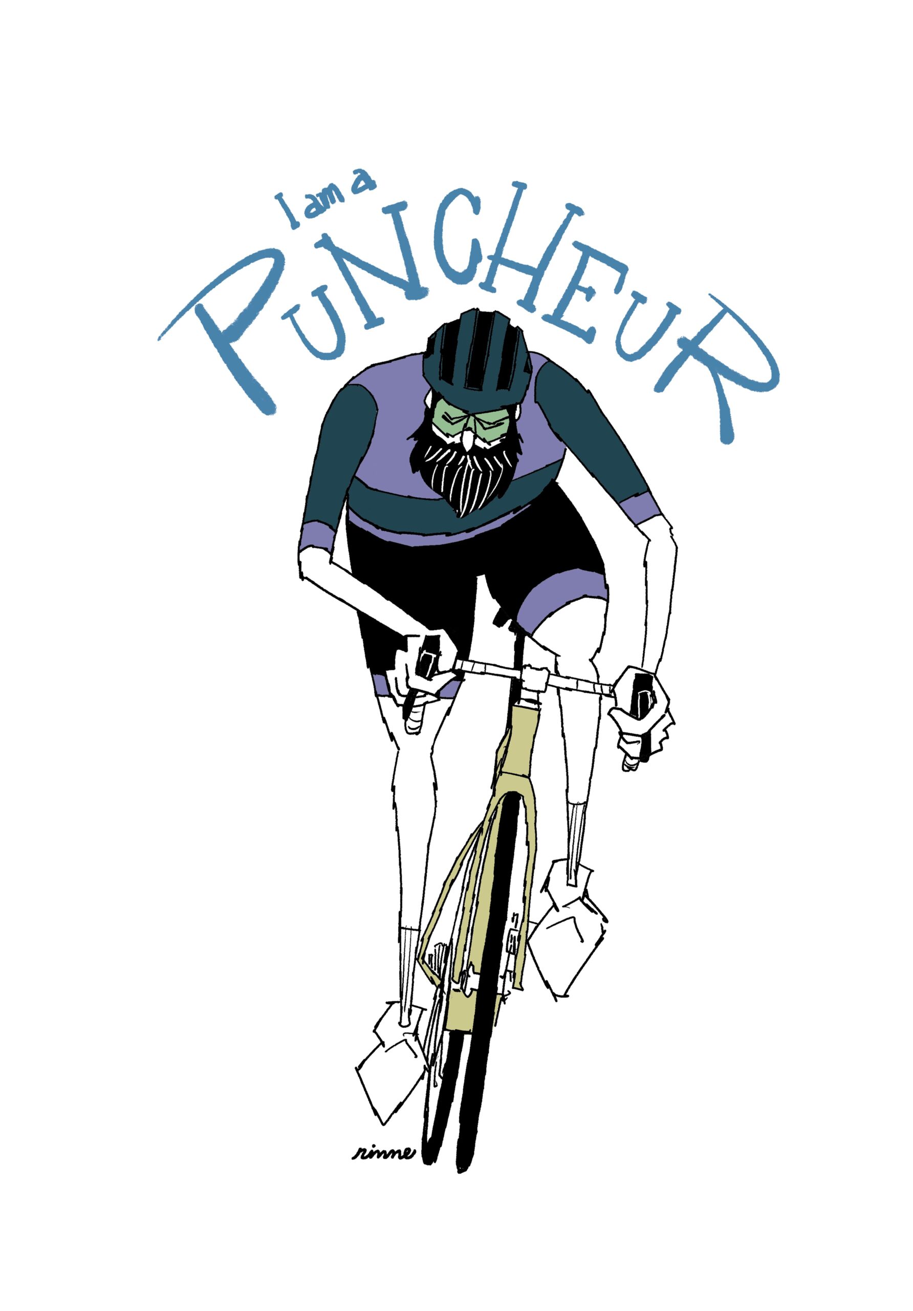 UNCLE RINNE フレーム付きアートプリント -- I am a Puncheur