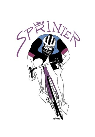 UNCLE RINNE フレーム付きアートプリント -- I am a Sprinter