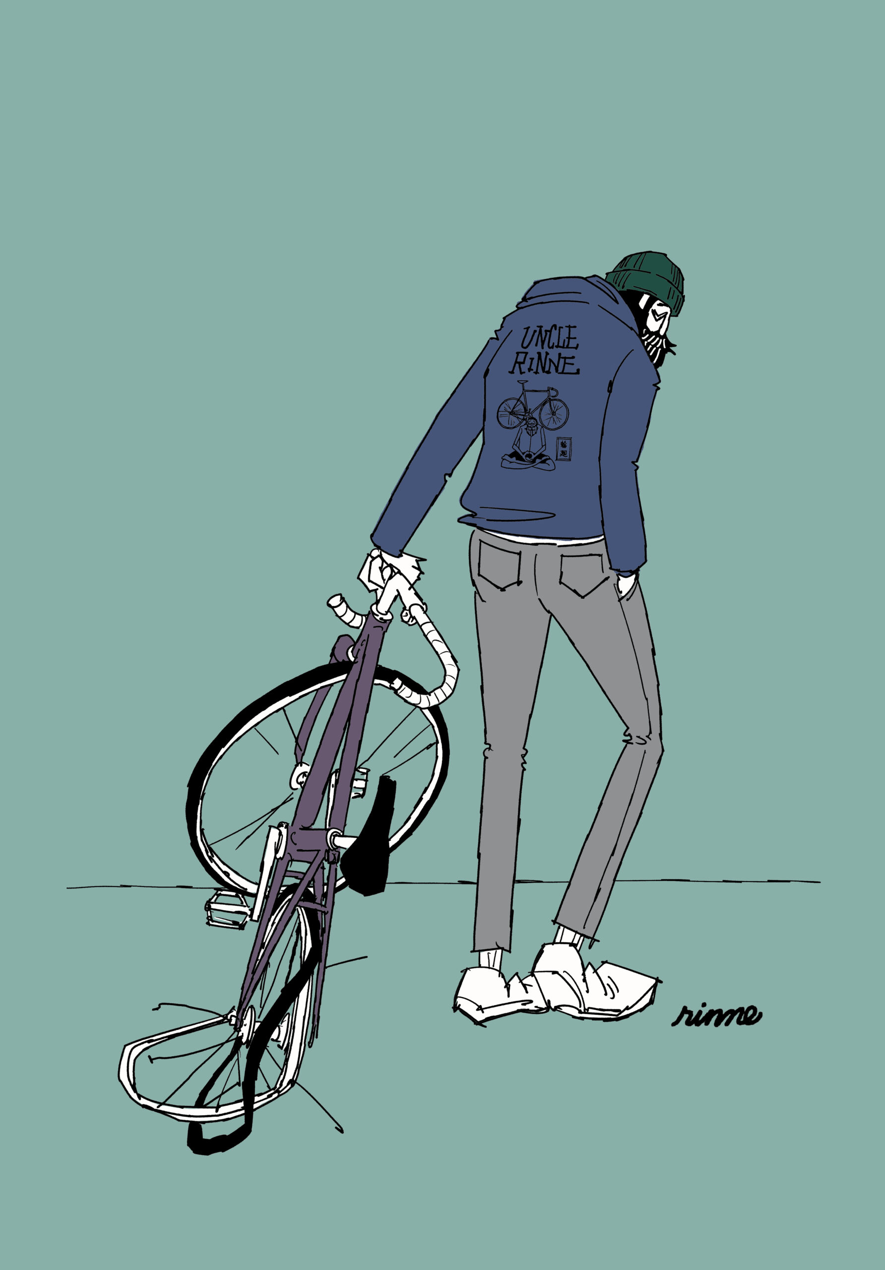 rinne　フレーム付きアートプリント -- just ride 2