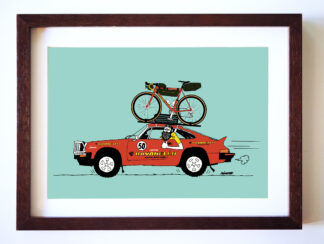 UNCLE RINNE フレーム付きアートプリント -- ravanello porsche911safari