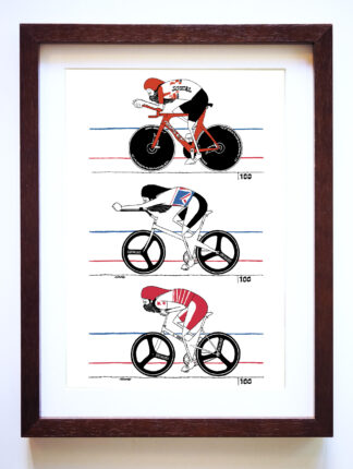 UNCLE RINNE フレーム付きアートプリント -- superman