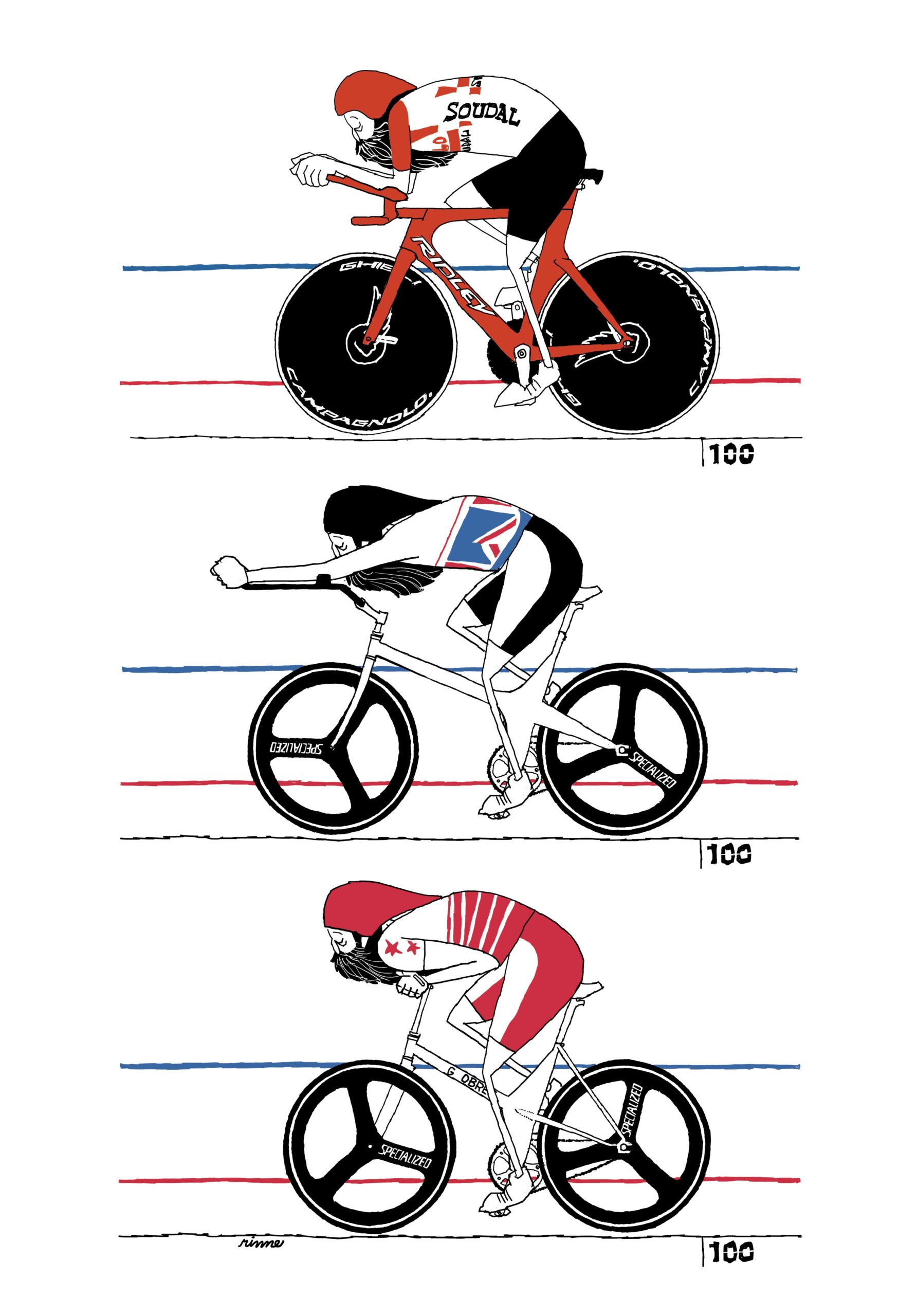 UNCLE RINNE フレーム付きアートプリント -- superman