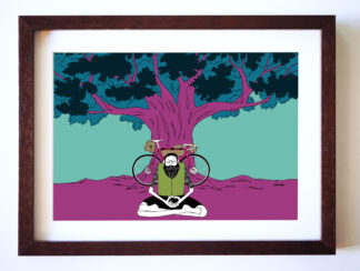 UNCLE RINNE フレーム付きアートプリント -- think constantly