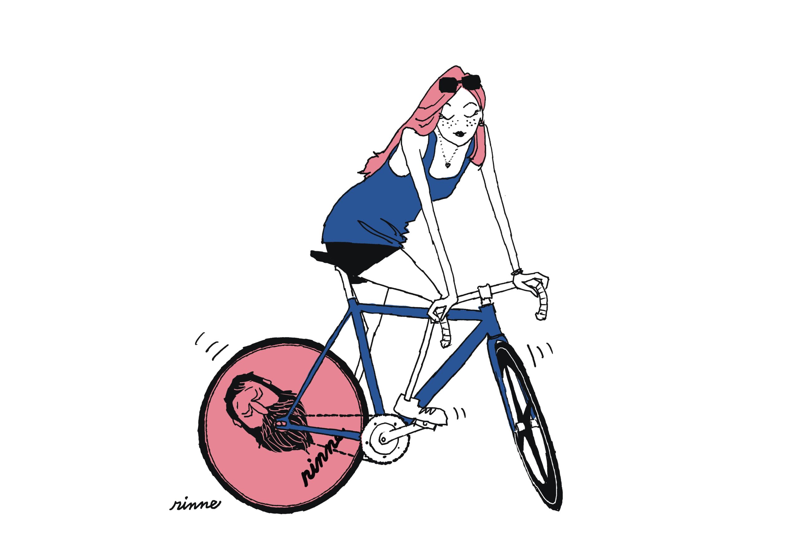 UNCLE RINNE フレーム付きアートプリント -- UNCLE RINNE Wheel