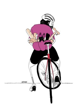 UNCLE RINNE Framed Art Print -- Back pocket --