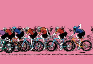 UNCLE RINNE Framed Art Print --  Beautiful_Peloton_series2