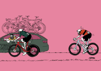 UNCLE RINNE Framed Art Print --  Beautiful_Peloton_series4