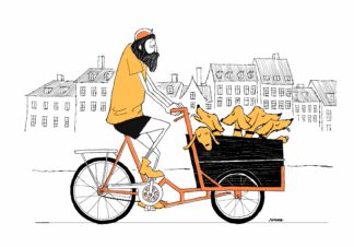 UNCLE RINNE Framed Art Print -- Christianiabike --