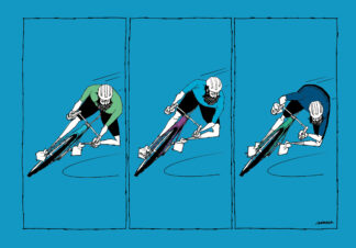 UNCLE RINNE Framed Art Print --  Cornering Technique Styles