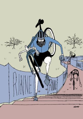 UNCLE RINNE Framed Art Print -- Cyclocross Stairs--