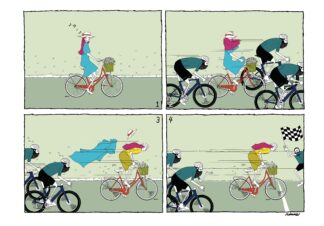 UNCLE RINNE Framed Art Print -- Do not overtake sara