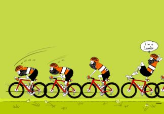 UNCLE RINNE Framed Art Print -- Drafting hierarchy --